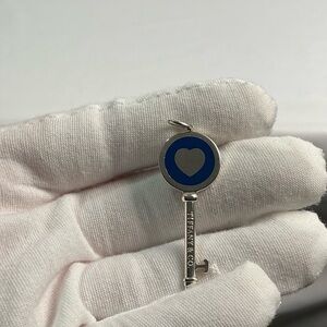 Tiffany & Co. Silver Key with Blue Pouch and Box